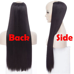 synthetic Wig Black Brown