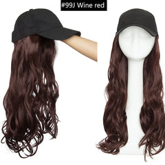 long wavy cap wig